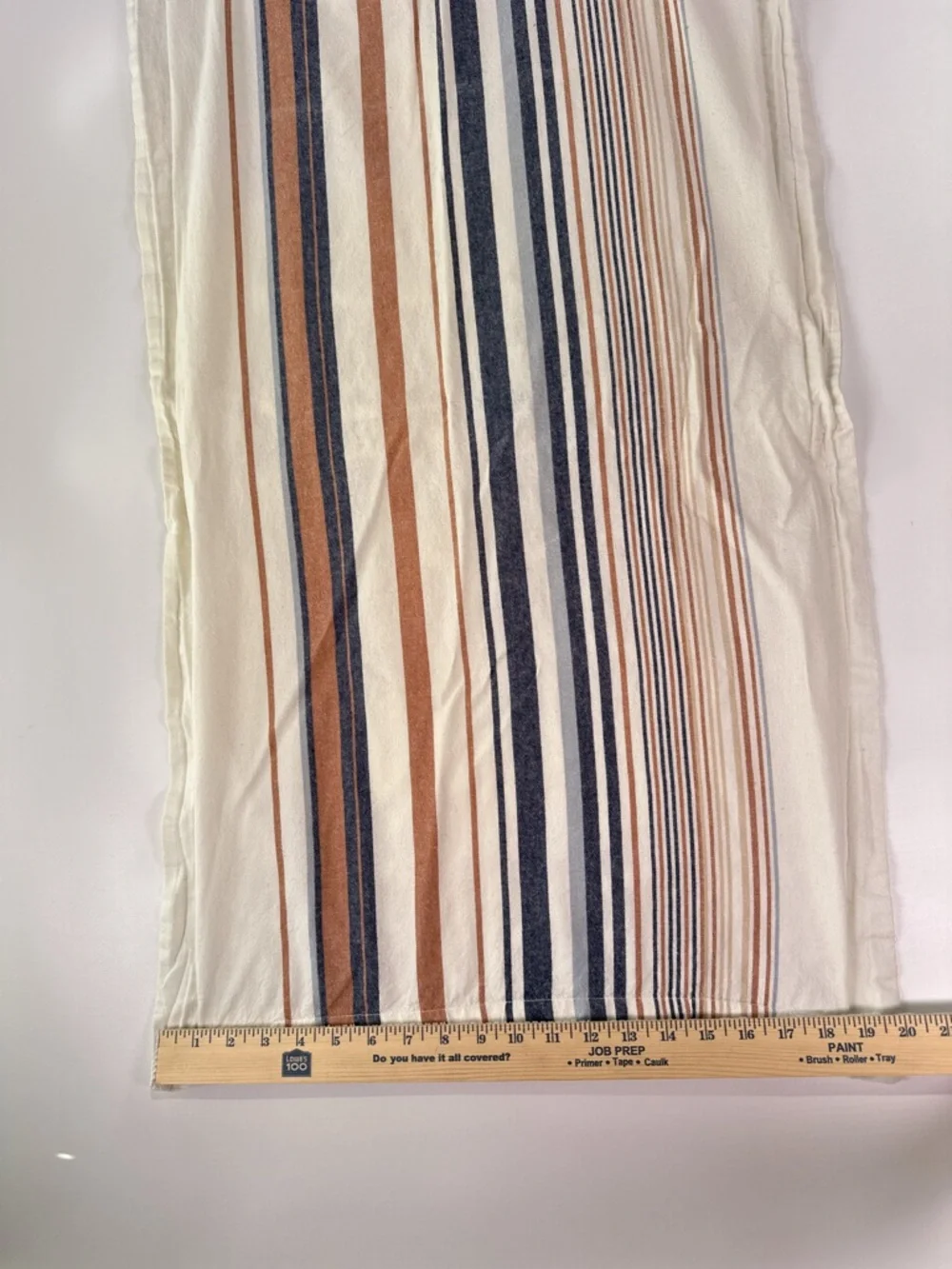 Pendleton Standard Pillow Sham 100% Cotton Stripe Rust Navy